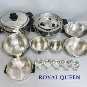 Royal Queen ロイヤルクイーン USA製 5-PLY MULTI-CORE T304 ステンレス 鍋 ボール 調理器具セット 