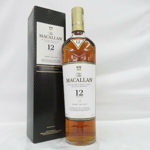 1円～【未開栓】The MACALLAN ザ・マッカラン 12年 シェリーオーク ウイスキー 700ml 40% 箱付 11563069 0501