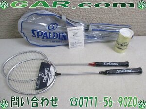 LY79 未使用 SPALDING/スポルディング バドミントンラケット ペア Regent 9B 2本セット スポーツ