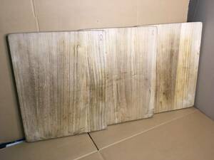 　　木製カッティングボード　まな板／48×38×厚さ2cm／3枚組
