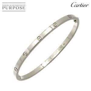 カルティエ Cartier ラブ ブレス SM #16 K18 WG ホワイトゴールド 750 ブレスレット バングル Love Bracelet 90218599