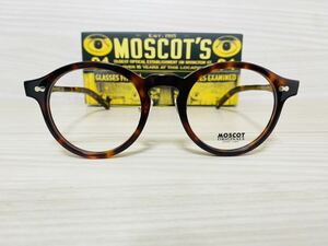 MOSCOT モスコット★ミルゼン★メガネフレーム★MILTZEN★伊達眼鏡 ウェリントン 鼈甲柄 セルフレーム 未使用 美品★ノーズパッド付き