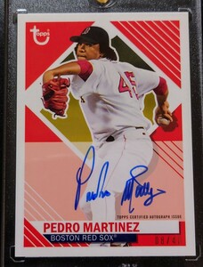 2021 topps mlb brooklyn collection auto /40 pedro martinez 