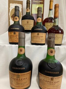 クルボアジェ　ナポレオン　7本セット 未開栓　COURVOISIER　NAPOLEON コニャック　COGNAC ブランデー　# ウイスキー 