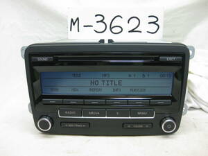 M-3623　VolksWagen　フォルクスワーゲン　ポロ　5M0 035 183　MP3　CDデッキ　純正オーディオ　補償付き