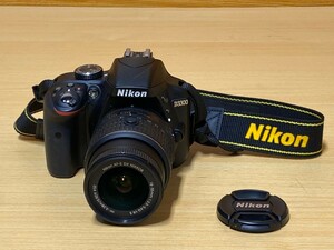 Nikon／ ニコン　デジタルカメラ　D3300　Nikon AF-S DX NIKKOR　18-55mm 1:3.5-5.6G VR 2 0.28m/0.92ff 52　動作確認済み!