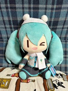 初音ミク BIGぬいぐるみ Winter ver. ウィンク キャラクター・ボーカル・シリーズ01 タグ付き