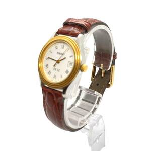 ティソ TISSOT PR50 コンビ ラウンド 白文字盤 革ベルト アンティーク 腕時計