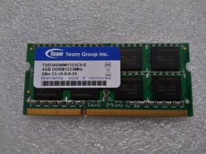 ★Team TSD34096M1333C9-E 4GB DDR3 ！