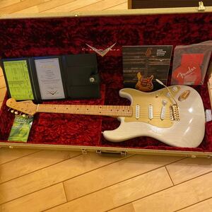極上Fender Custom Shop LTD 57 Stratocaster GH N.O.S. A WBL White Blonde S20 ゴールドash2ピース　FAT50’ピックアップ