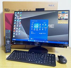 ☆NEC LAVIE Desk All-in-one PC-DA770GAB/新SSD 1TB/Win11 Pro/Office/i7-7500U/メモリ 16GB/3波 TV/Wチューナー/Blu-ray/Webカメラ☆