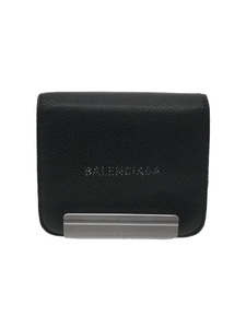 BALENCIAGA◆3つ折り財布/-/BLK/レディース