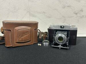 【ジャンク品】 Konika コニカ Konilette コニレット 蛇腹カメラ 昭和レトロ フィルムカメラ カメラ 写真 撮影 ケース付き