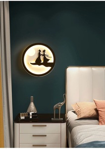 キャラクターの形をしたledウォールライト,ミニマリストでモダンな北欧デザイン,装飾的な室内灯,