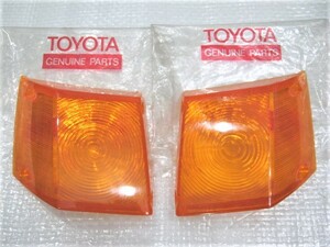 ★新品 トヨタ純正 セリカ TA22 オレンジ コーナーレンズ サイドマーカー 左右 ダルマ GT GTV 14-3L 14-3R スラントノーズ 希少 旧車 2点 