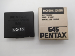 PENTAX 645 FOCUSING SCREEN UG-20 ペンタックス645　フォーカシングスクリーン 取説付き