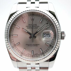 【OH・磨き済】 ROLEX ロレックス 116234 Z番 デイトジャスト シルバー文字盤 デイト メンズ 自動巻き 腕時計 AT 動作品 美品