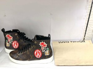 送料無料 美品 LOUIS VUITTON ルイヴィトン ハイカット スニーカー モノグラム ワールドツアー CL0157 サイズ36