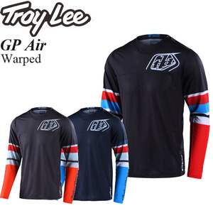 【在庫調整期間限定特価】 Troy Lee オフロードジャージ GP Air Warped ブルーレッド/XL