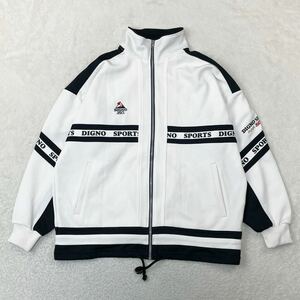 DIGNO SPORTS ディグノ トラックジャケット ジップブルゾン ジャージジャケット バイカラー ストレッチ ゴルフ GOLF アシックス メンズM