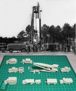 1/144 レジンキット WWII German V-2 ballistic missile system (12pcs)