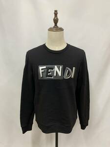 ◆極美品◆FENDI フェンディ ロゴスウェット 48 トレーナー 正規品 