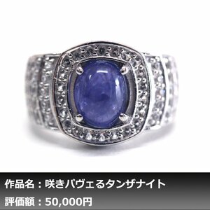 【1円新品】イケゾエガレ｜4.00ct 天然タンザナイト＆トパーズ K14WG仕上リング 13.5号｜作家モノ｜本物保証｜NGL鑑別対応