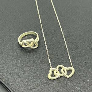 11182★1円 TIFFANY＆Co ティファニー トリプルハート SV925 ネックレス ペンダント アクセサリー シルバー リング 指輪 セット おまとめ