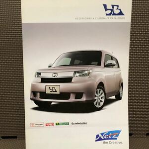 絶版車カタログ トヨタ bB 20系 後期 2代目 アクセサリー オプション 2010年 平成22年 7月 TOYOTA ビービー ダイハツ クー 希少 乗用車 20