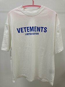 VETEMENTS ヴェトモン Oversized T-SHIRT 半袖 Tシャツ ホワイト M 中古 TN 3
