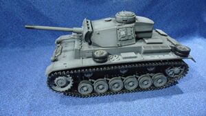 1516 C4 3848-B1 タイゲン 1/16 3号戦車 メタル版砲塔360度赤外線対戦フラッシュ砲身リコイル仕様 taigen