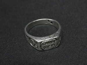 1円 ■美品■ CARPE DIEM カルペ ディエム SV925 リング 指輪 アクセサリー 約18号 メンズ レディース シルバー系 FA4598
