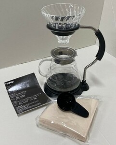 HARIO(ハリオ) V60コーヒードリッパーセット アームスタンド ガラス 新品 VAS-8006-Gマルチ 未使用品