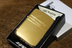 【限定ZIPPO】激レア 1941サイドシェル ゴールドコーテイング シリアルナンバー0012 写真が現物 限定ジッポ レアジッポ 金タンク仕様