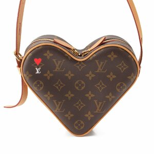 【ルイヴィトン】Louis Vuitton モノグラムゲームオン サッククール ハート ショルダーバッグ ブラウン【中古】203131