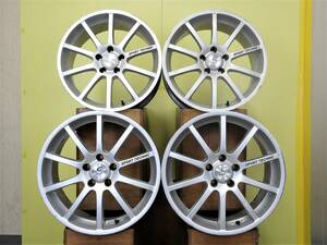 H2159 中古 4本 スポーツテクニック MONO 10 VISION Eu 17 x 7J +40 5H 108 ハブ径 65.1 シルバー VOLVO 850 S60 S70 V70 XC70 S80