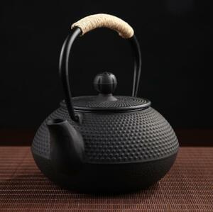 ★職人手作り★急須 茶壺 提梁壺 水壺 煮茶壺 茶道具★新品未使用★★細工 鉄分補給 未塗装鉄器 鉄瓶