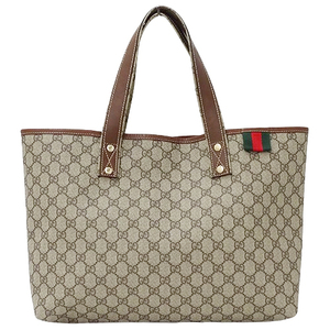 グッチ GUCCI バッグ レディース ブランド トートバッグ ショルダーバッグ GGプラス ブラウン ベージュ 211134 肩掛け 大容量 A4 通勤 通学