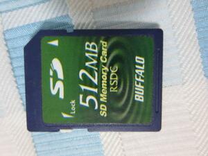 BUFFALO SDメモリーカードRSDC 512MB