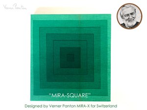 貴重なグリーングラデ Verner Panton パントン MIRA-SQUARE オリジナルデザイン 鮮やかでとても綺麗 カルテルFLOSアルテミデVITRA