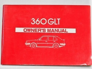 VOLVO 360GLT OWNERS MANUAL 日本語版