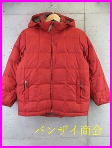 1040b12◆良品です◆キッズサイズ 10-12◆L.L.Bean エルエルビーン フーディ 羽毛ダウンジャケット/マウンテンパーカー/アウトドアブルゾン