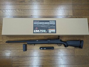 ※○M-001/CYMA　CM702　M24　ボルトアクション　サイレンサー付　スナイパーライフル エアガン　リアルショックver/1円～