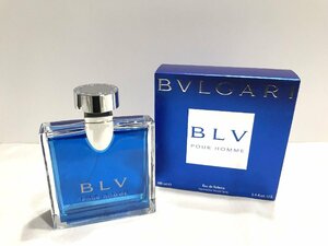 ■【YS-1】 美品 香水 ■ ブルガリ BVLGARI ■ ブルー プールオム オードトワレ EDT 100ml ■ 元箱 【同梱可能商品】■D