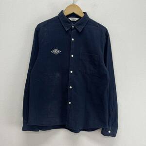 CALEE キャリー L/S SEERSUCKER PLAIN SHIRT シアサッカー 長袖シャツ ロゴ ワンポイント 刺繍 L 10114088