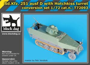 ブラックドッグ T72093 1/72 Sd.Kfz.251 D型 ＆ オチキス ターレット コンバージョンセット （ ドラゴン用）