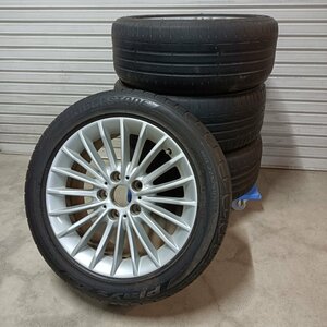 BMW F30(F31) 純正17インチ ホイール 225/50 R17 サマータイヤ付 4本セット ビーエム 3シリーズ 320 5穴 自動車用品 まとめ売 中古