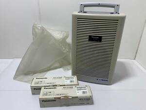 20/100☆Panasonic WX-PW82 ワイヤレスアンプ ワイヤレスマイクロホン/2点セット WX-4100B 800MHｚ DIVERSITY 稼働品 写真追加あり☆M