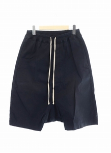 リックオウエンス Rick Owens 15AW PODS SHORTS ポッズ サルエル ショーツ ハーフ パンツ ショートパンツ RR15F7304-TE XS 黒 ブラック ☆A