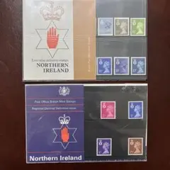 英国切手 NORTHERN IRELAND Low valueStamp2セット